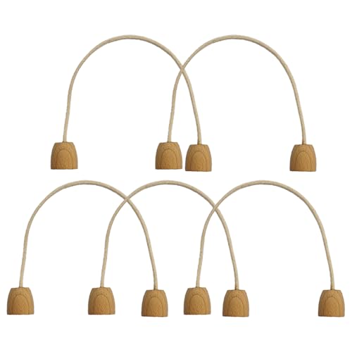 Hobngmuc 5er-Set Croquet-Tore Aus Holz & Baumwolle - Krocket Tore Für Croquet Spiel, Ersatzbögen Für Garten Spiele, Familienfreundliches Outdoor Sportzubehör