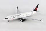 Daron Skymarks Air Canada 737MAX8 1/100 with Wood Stand & Gear