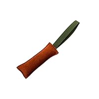 DONGKER Beisswurst für Hunde, Leder Hund Zerrspielzeug, 20/30/40 cm Lange, Hundespielzeug mit Nylon Handschlaufe zum Training, Tauziehen und Zerrspiele