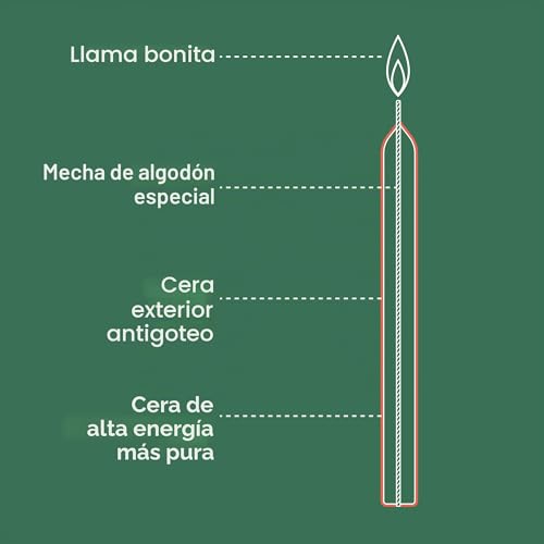 Miniatura 2 de Bolsius - Velas Cónicas De Cena - Blanco - Paquete De 8-17 X 2 Cm - Larga Duración De Combustión De 5 Horas - Sin Perfume - Cera Vegana Natural - Sin Goteo - Sin Aceite De Palma