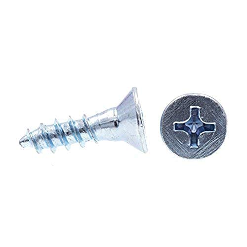Tornillos para madera PRIME-LINE 9036724, cabeza plana, Phillips, #16 x 1 pulgada, acero galvanizado con zinc (paquete de 10)