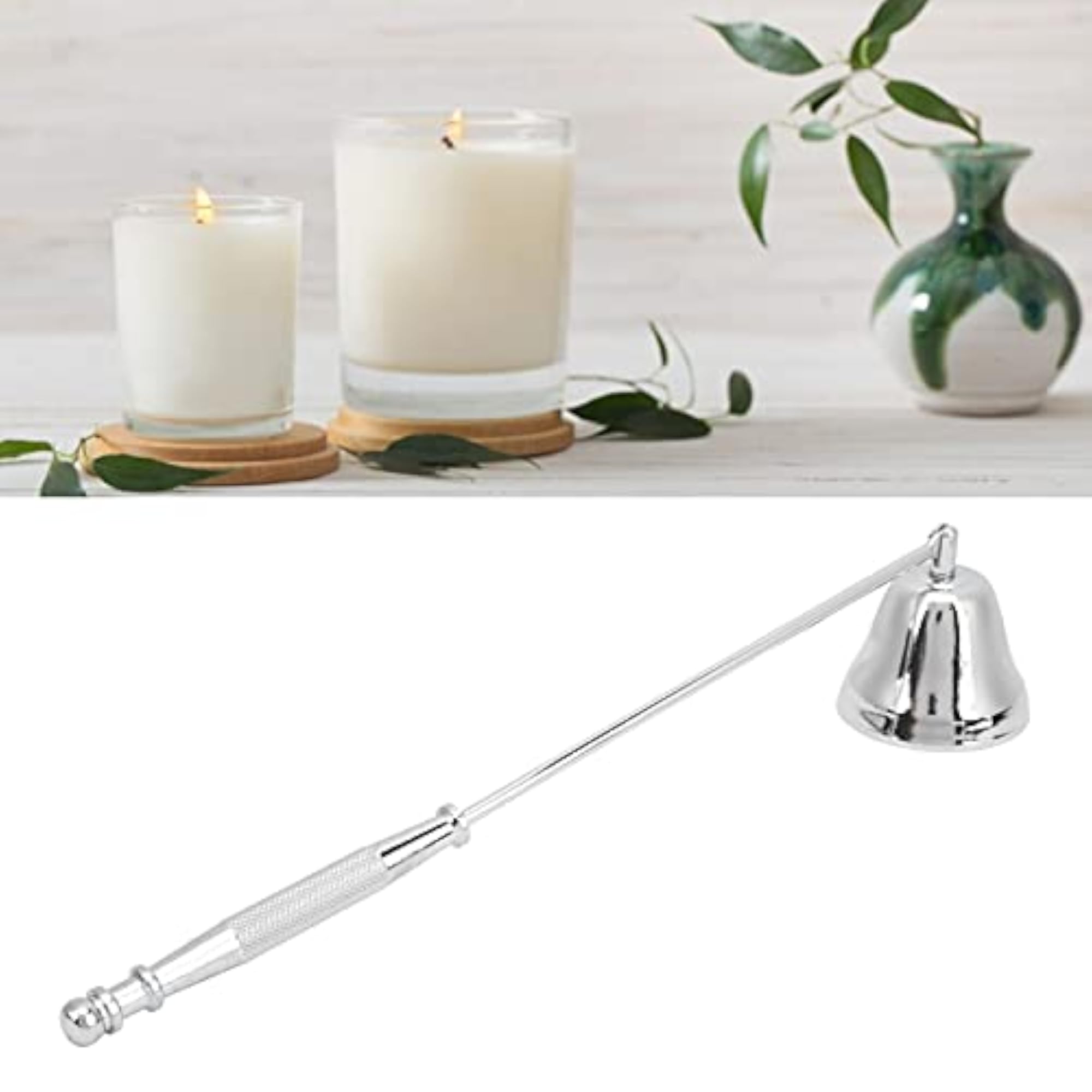 Bell-Shaped Candle Snuffer, Silver