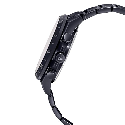 Casio Edifice EQS-940DC-1AVUDF Black Analog Dial Black Stainless Steel Band Men's Watch Solar Powered Chronograph ED548 - Image 2