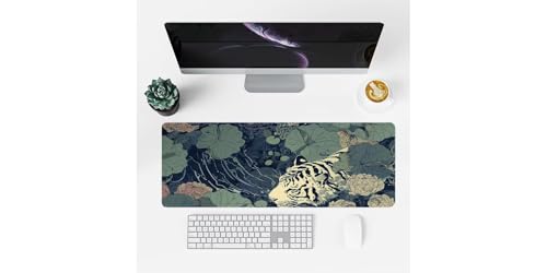 Mouse pad à bords cousus Les Fleurs du Tigre idée cadeau idéale - 2