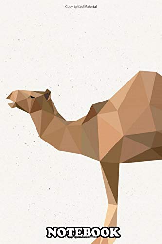 Notebook: Polygon Mesh Illustration Of A Camel , Journal for Writing, College Ruled Size 6" x 9", 110 Pages