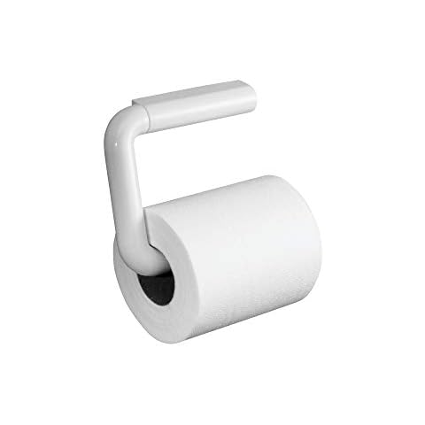 iDesign Porta Rollo de Pared para Papel Higiénico Blanco Cover