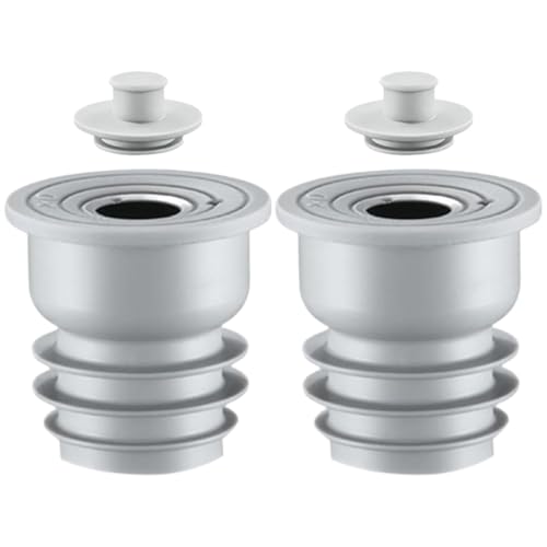 2 tapones de drenaje para tuberías, cubierta de silicona antiolor, para tubería de drenaje de lavadora, anillo de sellado antiolor adecuado para baño, cocina