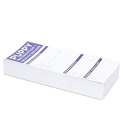 Okuna Outpost 60 Pack Puppy Vaccination Record Cards, Dog Vaccine And Canine Health Record Booklets, Tri-Fold (8.5 X 11 In) #TOP7