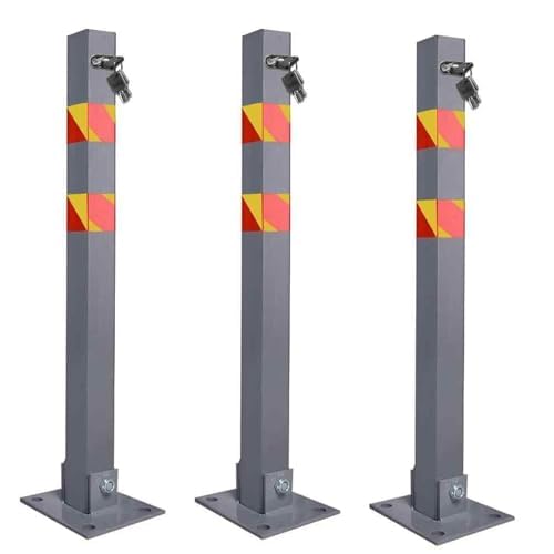 Borne de sécurité en tube en acier résistant aux chocs gris durable