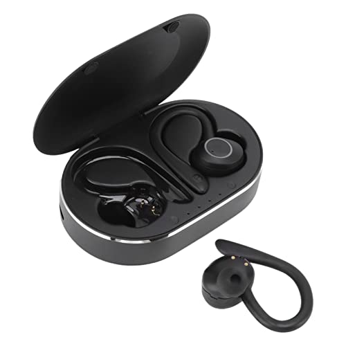 GOWENIC Earbuds Headset, Waterproof Bluetooth Earphone with Earhook for Sports Travel (Black)