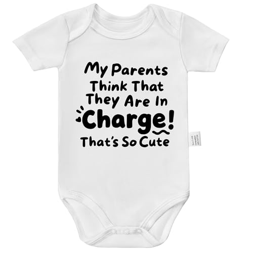 My Parents Think That They are in Charge That's So Cute Bodysuit, Funny Baby Pride Outfit, Infant Fashion Clothing