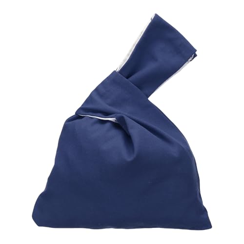 Bolso tipo clutch de algodón uxcell con nudo para muñeca, bolso de noche pequeño miniatura 1