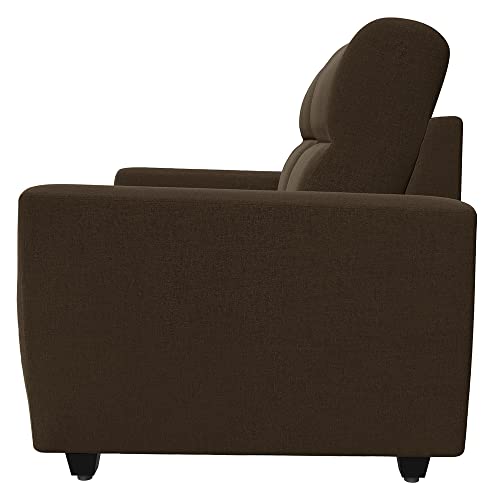 Image of Wakefit Sofa Set | 3 Year Warranty | Sofa 2 Seater, 2 Seater Sofa for Living Room, Wooden Sofa Set, Couch Sofa for Living Room, Sofa for Living Room - Belize(Malphino : Dark Earth)