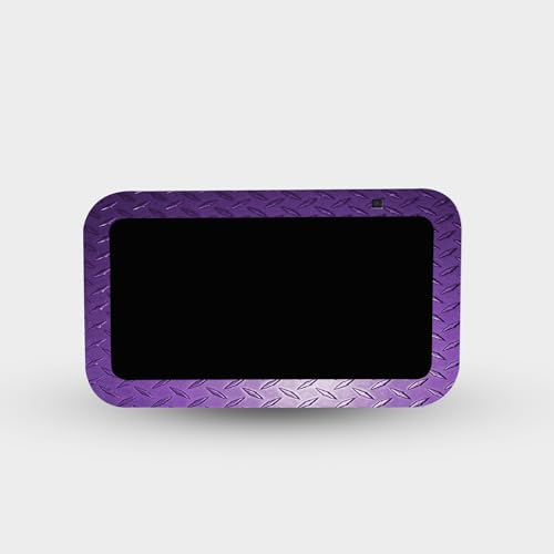 MightySkins Skin Compatible with Amazon Echo Show 5 (Gen 3) - Purple Diamond Plate | Protective, Durable, and Unique Vinyl Decal wrap Cover | Easy to Apply