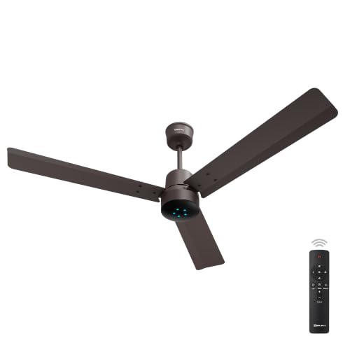 Image of Bajaj Classico Sleek Neo 5S 1200MM BLDC Ceiling Fan with Remote|LED speed indicator|BEE 5 Star Rated Energy Efficient|Power Saving|Sleek Compact Design|High Air Delivery|2Yr Warranty|Wood Walnut