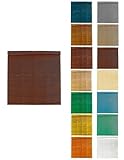 JARDIN202 - Persiana de Madera Alicantina con Polea Metálica - Estor Enrollable para Ventanas, Salón | 97 x 120 cm (Marrón (Pintada))