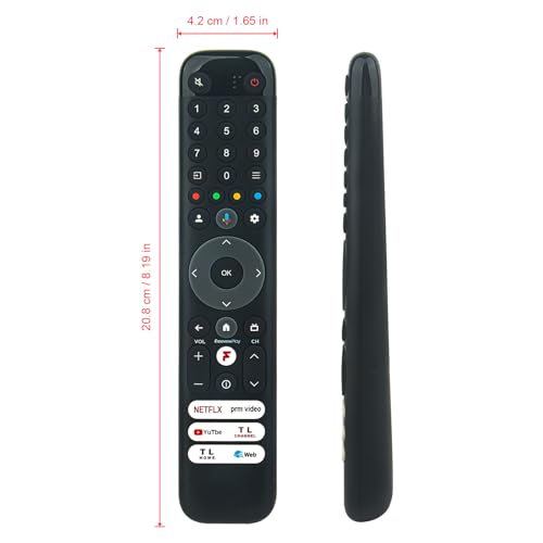 VINABTY RC833 GUB2 Replace Voice Remote Control Fit for TCL C64K Series QLED Smart TV 4K UHD TV 65C645K 75C645K 85C645K 43C645K 50C645K 55C645K 98C655 85C655 75C655 65C655 55C655 50C655 - Image 3
