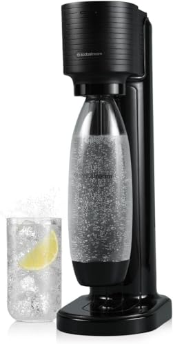 SodaStream Gaia Sparkling Water Maker, Black, Value Pack