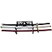 Sword Holder Katana Wall Mount - Velvet Padded Katana Stand Samurai Rack Samurai Sword Display Rack Wand Wakizashi Sword Stand Zoro Animation Sword Display 3 Tier 武
