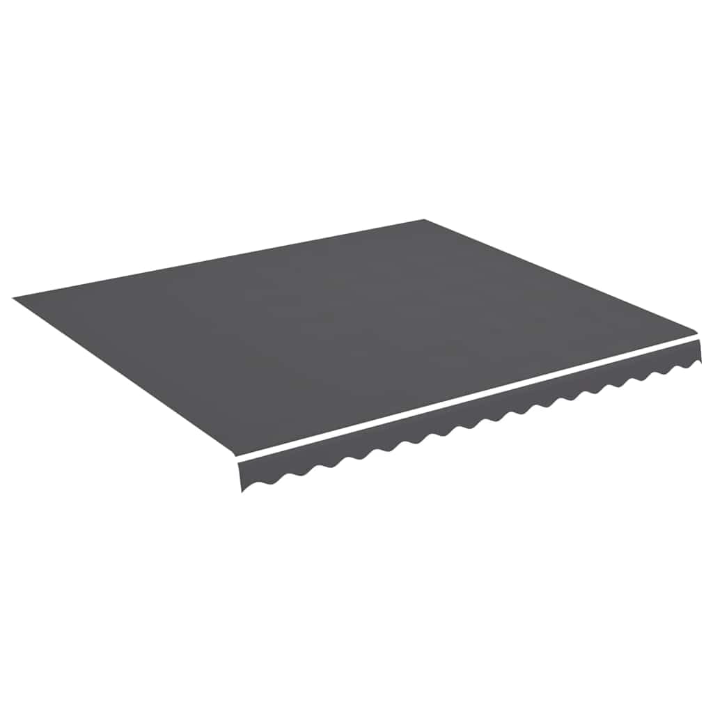 vidaXL Awning Canopy Water-Repellent Awning Fabric Replacement Fabric with Valance Awning Evolution for Awning Anthracite 4 x 3.5 m — image 1