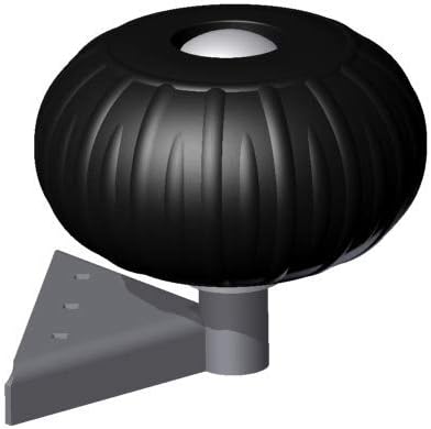 12" Dock Wheel - Wood Dock - Black