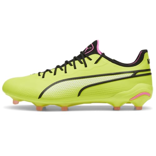 PUMA - Mens King Ultimate Fg/Ag Shoes, Color Electric Lime/Black/Poison Pink, Size: 9.5 M US