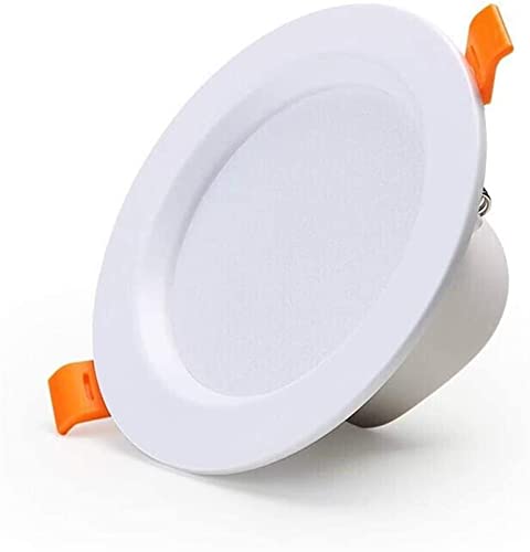 Iluminación Down Light LED Luz de techo Empotrada Sala de estar 6W Spot Light Luz simple Techo Hole Light Single Barrel Light(White Light,9w)