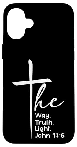 The Way Truth Life Versículo de la Biblia Adoración cristiana a Jesús Carcasa para iPhone 16 Plus