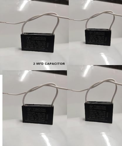 Image of Spinxx 2 MFD 440V Tibcon Capacitor for Ceiling Fan & Mini Cooler Motor (Pack of 9)
