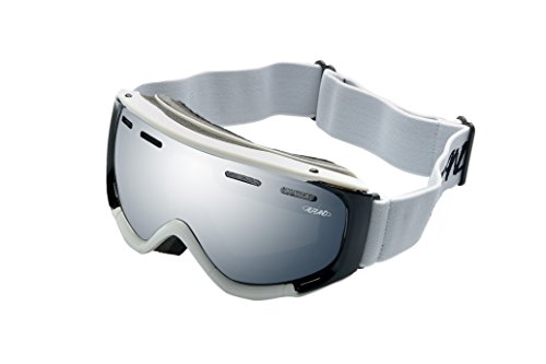 Gafas deportivas snowboard Ravs by Alpland con lente strong silver flash y funda para casco