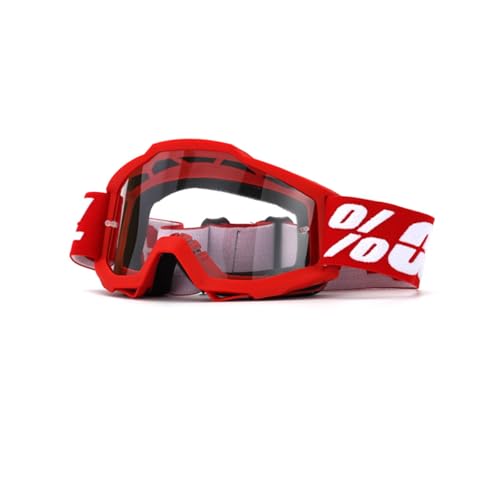OLYSPM Lunette Moto Cross,Masque Moto avec Coussin en Éponge Double Couche et Lentilles de Protection Contre les UV,Lunettes de Moto Anti-buée pour...