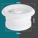Chimney Tool Ventilation Outlet Cap ABS Adjustable Air Vent White Round Soffit Exhaust Vent for Inline Duct Fan Outlet Vent
