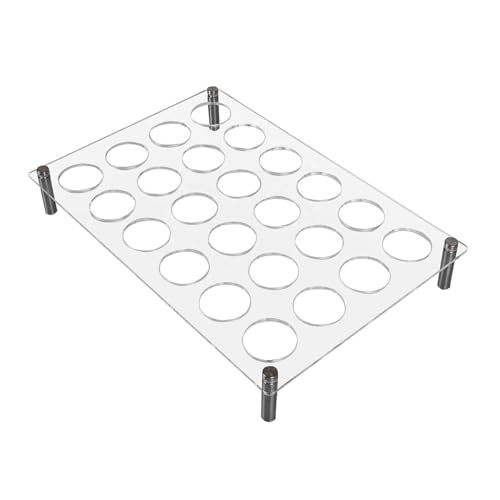 Support dosettes café acrylique portable pour organisation de cuisine