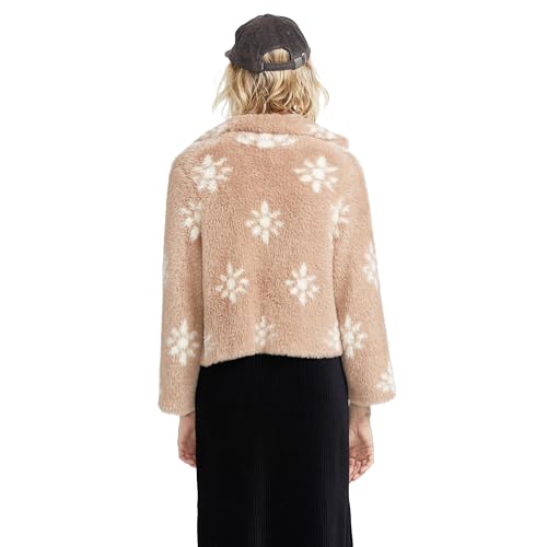 Volcom Women's Go Faux Fur Cropped Fit Sweater Jacket2