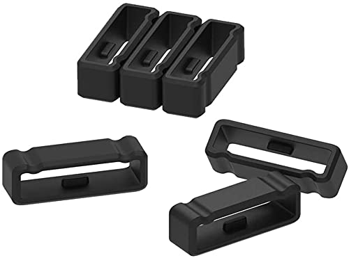 Fastener Rings Compatible with Garmin Fenix/ Fenix 2/ Fenix 3/ Fenix 3 HR/Fenix 5X Plus/Fenix 5X/Fenix 6X/Fenix 6X Pro/Fenix 7X/Forerunner225 Smartwatch Connector Security Loop Keepers Ring,Black