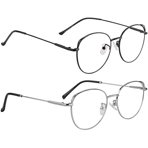 COOLOO Blue Light Blocking Glasses Women Men Computer Glasses UV Protection, Lightweight Clear Glasses for Anti Headache and Eyestrain Cover