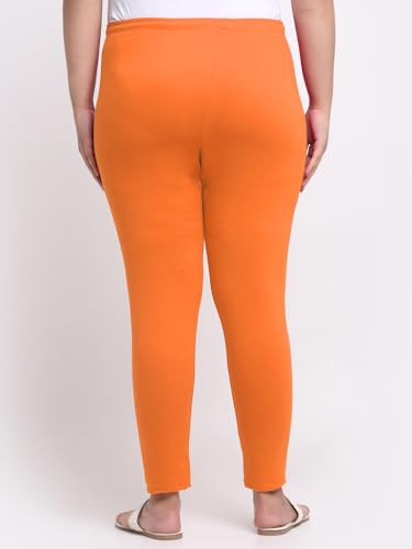 Image of Soft Cotton Ankle Lenght Solid Regular and Plus 35 Colours Leggings for Womens and Girls (Sizes :- M to 6XL)