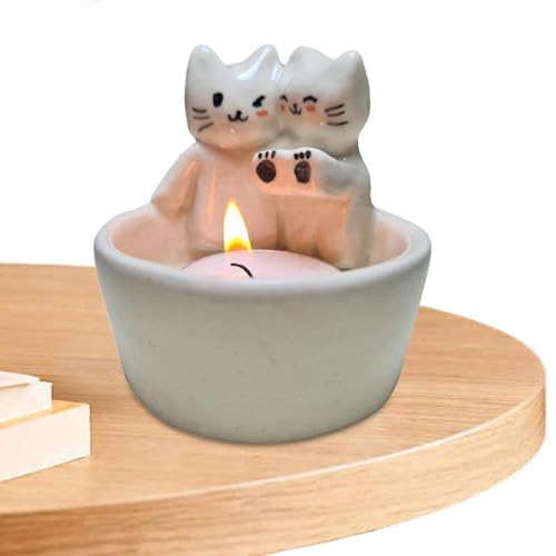 Vistaprint Funny Funny Candle Candle Catting Hands Candle Holder Catly Tea Light Light