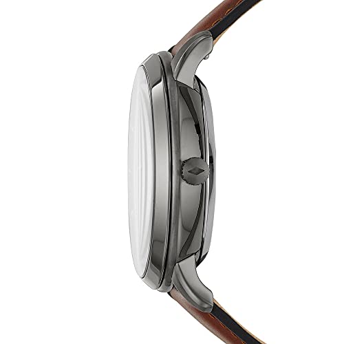 FOSSIL Herrenuhr Neutra Automatic, 44mm Gehäusegröße, Automatikwerk, Lederarmband