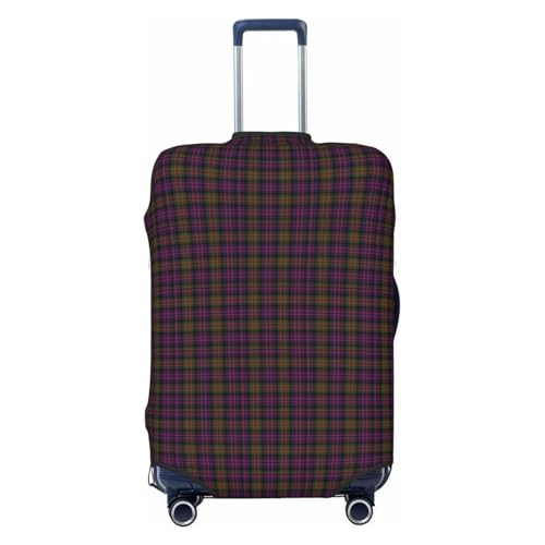 Clan Macdonald Tartan Luggage Cover, Protective Washable Suitcase Cover - Travel Fashion Elastic Suitcase Protector X-Large