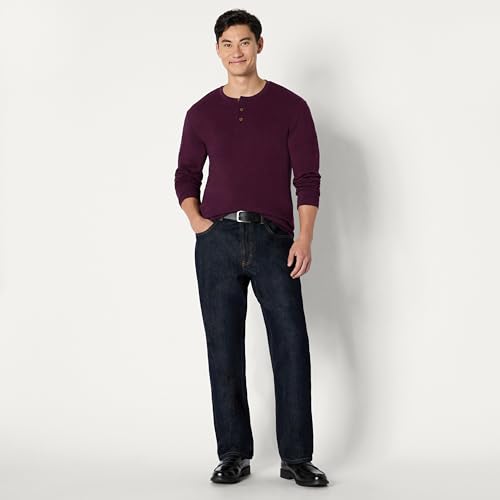 Image of Amazon Essentials Men's Long-Sleeve Henley Shirt