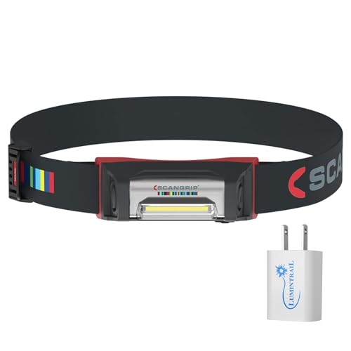 Lumintrail SCANGRIP I-Match 3, Rechargeable High CRI+ LED Headlamp w/Sensor for Car Detailing and...
