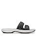 Clarks Cloudsteppers Women's Breeze Piper Slide Sandal, Black Synthetic, 8 Medium US