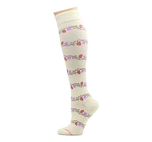 Image of Dr. Motion 3 Pairs Light Summer Bright Fun Graduated Compression Women's Knee-Hi Socks