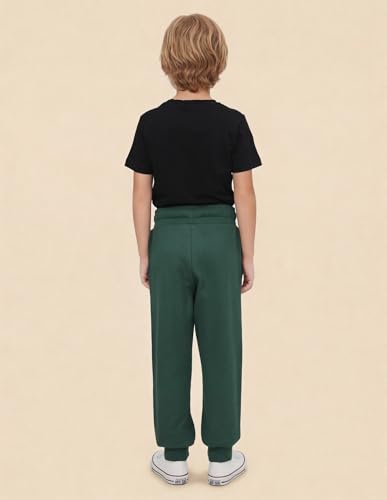 Image of U.S. Polo ASSN. Knitted Cotton Joggers for Boys - Mid Rise, Regular Fit, Brand Printed Joggers for Kids
