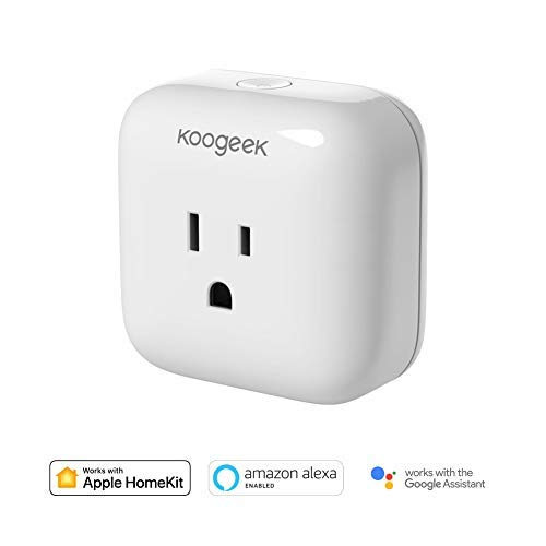 Koogeek Smart Plug, WiFi Socket Outlet Compatible with Amazon Alexa, Apple HomeKit and Google Assist - //coolthings.us