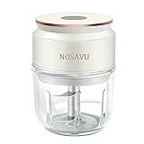 Electric Mini Garlic Chopper - Portable Food Chopper Cutter Dishwasher Safe Glass Container - 10oz/300ml Food Processor for Vegetable Fruit Onion Garlic Baby Food