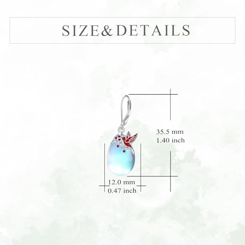 Image of TIGER RIDER Bee /Butterfly /Scorpion /Cactus /Leaf /Beetle 925 Sterling Silver French Clasp Leverback Earrings Amber /Crystal /Citrine /Moonstone /Obsidian /Jade /Rose quartz Pendant Jewelry Gift for Women