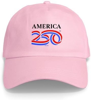 CafePress America250: Black Vertical Logo Adjustable Baseball Cap