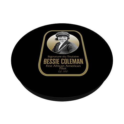 Bessie Coleman First African American Pilot Black History Mo PopSockets Swappable PopGrip - Image 2